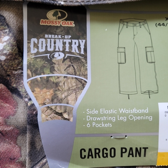 Mossy Oak Break-Up Country Camo Hunting Cargo Pants Size Men's 44/46 XXL NEW - Picture 11 of 12